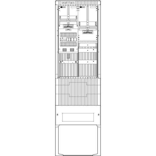 ABN - Zähler-Komplettschrank Straßenbeleuchtung SB205ZL1410 Säule 1 ZP 4pol