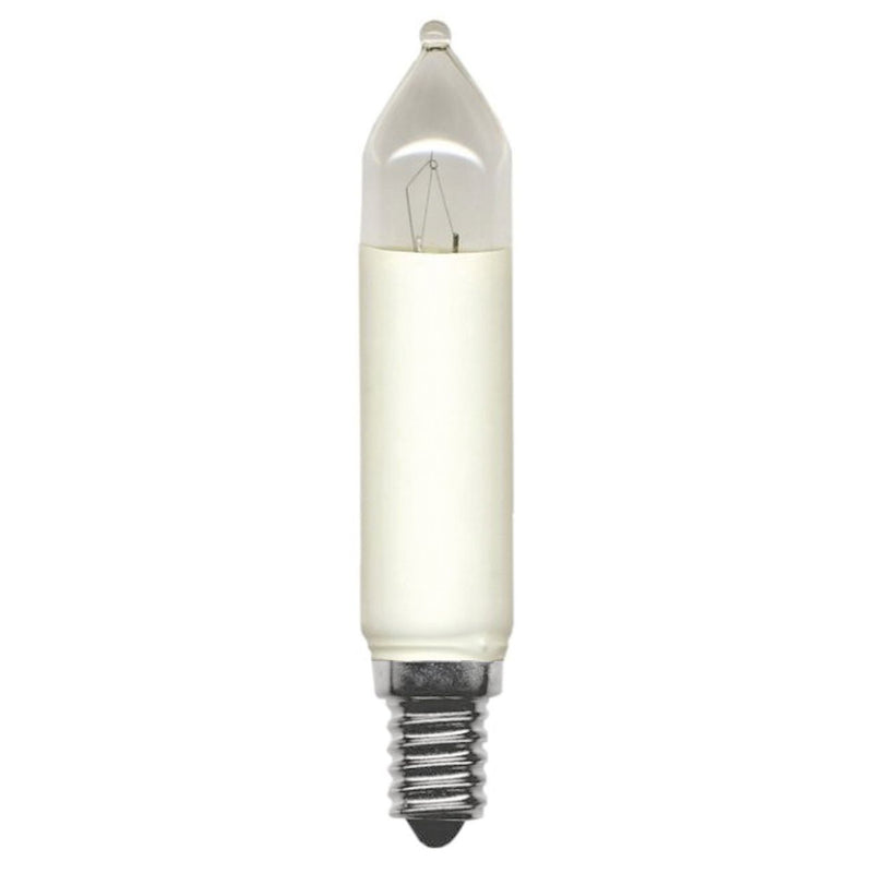 Scharnberger+Hasenbein - Allgebrauchsglühlampe Kerzenform Schaftkerze 15,5x103mm 57581 (VE3) E10 23V 3W elfenbein