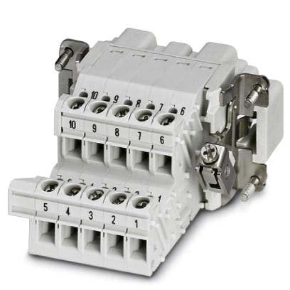 Phoenix Contact - Kontakteinsatz für Rechtecksteckverbinder Klemmenadapter HC-B 10-A-UT-PEL-M − 5 Stück