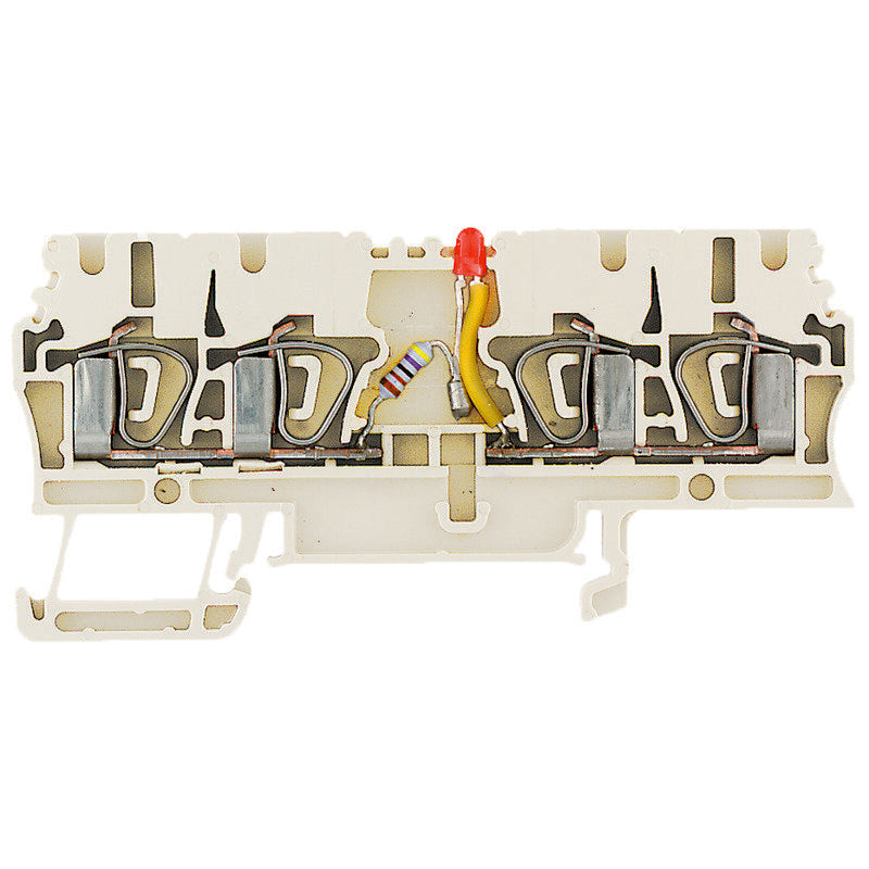 Weidmüller - Bauelement-Reihenklemme Klemme ZDU 2.5/2X2AN/LD+ WS Federanschl.,2.5mm² − 20 Stück