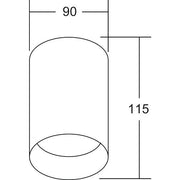 Brumberg Leuchten - Downlight/Strahler/Flutlicht Anbaumodul rund 45102170 strukturweiß