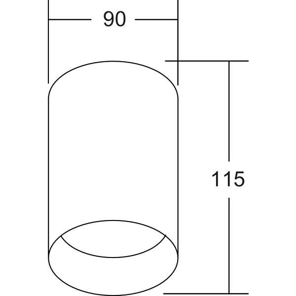 Brumberg Leuchten - Downlight/Strahler/Flutlicht Anbaumodul rund 45102170 strukturweiß
