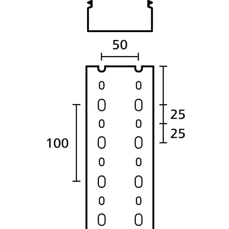 HellermannTyton - Verdrahtungskanal 185-41075(16) Grau − 16 Meter