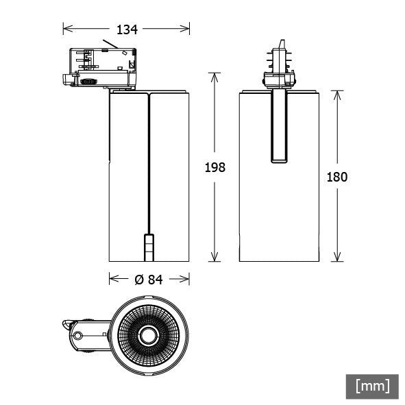 LTS Licht&Leuchten - Downlight/Strahler/Flutlicht Stromschienenstrahler SIRUXT202.930PW.MFws 930, weiß
