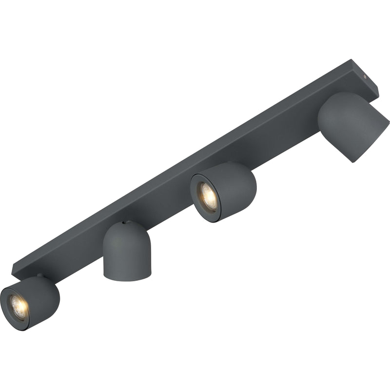 Böhmer - Downlight/Strahler/Flutlicht Deckenstrahler 42004 4xGU10 Struktur grau