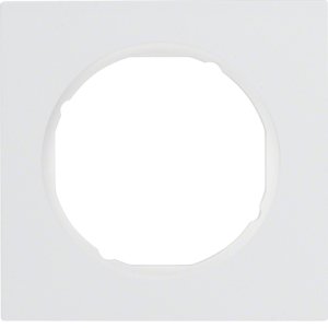 Berker - Abdeckrahmen Rahmen pows/gl 10112289 1fach, rund