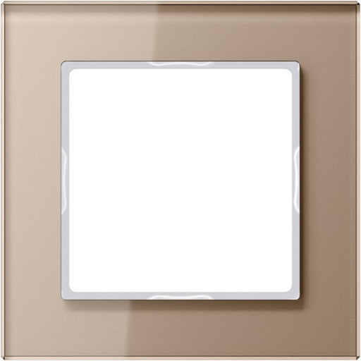 Jung - Abdeckrahmen Glasrahmen 1fach champ AC 581 GL CH waage-/senkrecht