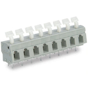 WAGO - Leiterplattenklemme 257-566 Drücker,2,5 mm²,grau − 10 Stück