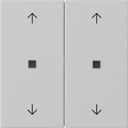 Gira - Abdeckung/Bedienelement für Installationsschalterprogramme Wippe 2-fach 5386015 Grau