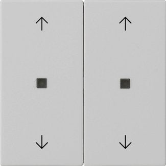 Gira - Abdeckung/Bedienelement für Installationsschalterprogramme Wippe 2-fach 5386015 Grau