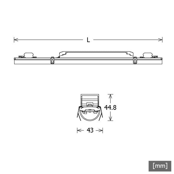 LTS Licht&Leuchten - Lichtleiste LED-Lichteinsatz LKL045.10830.1685.1D 830, DALI