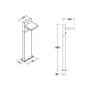 Brumberg Leuchten - Wegeleuchte LED-Pollerleuchte 65132103 3000K, graphit