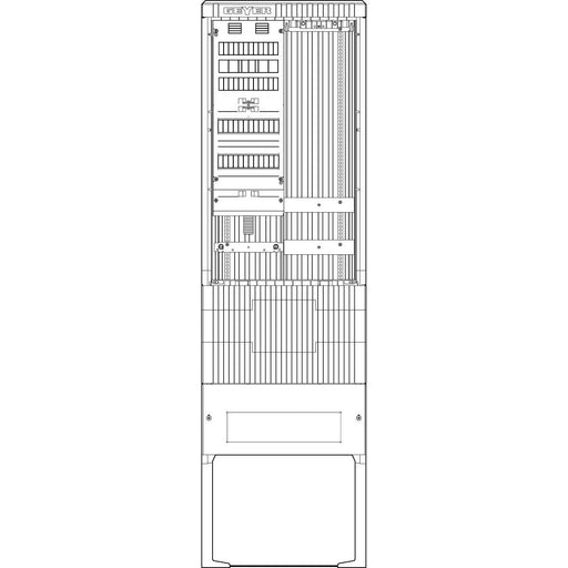 ABN - Zähler-Komplettschrank Zähleranschlusssäule SZ205AL0400 SAS APZ 4pol