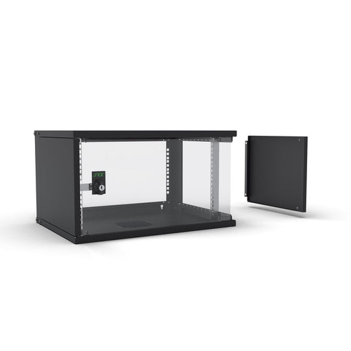 Enoc - Netzwerkgehäuse 19" Basic Wandschrank W3 6-4-S 6HE, 400mm Tief, sw