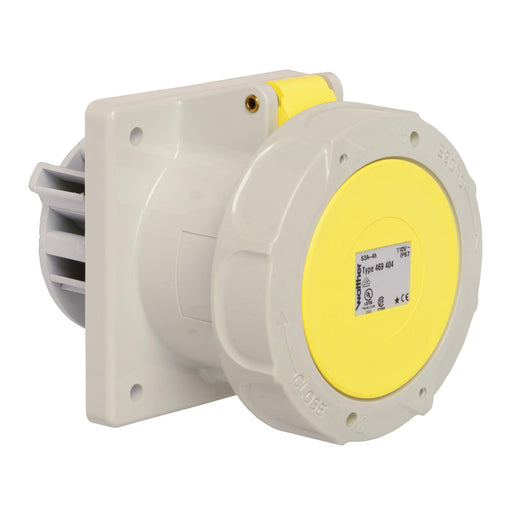 Walther Werke - CEE-Anbausteckdose (IEC 60309) Anbaudose gerade 63A 469404 4P 110V 4h IP67