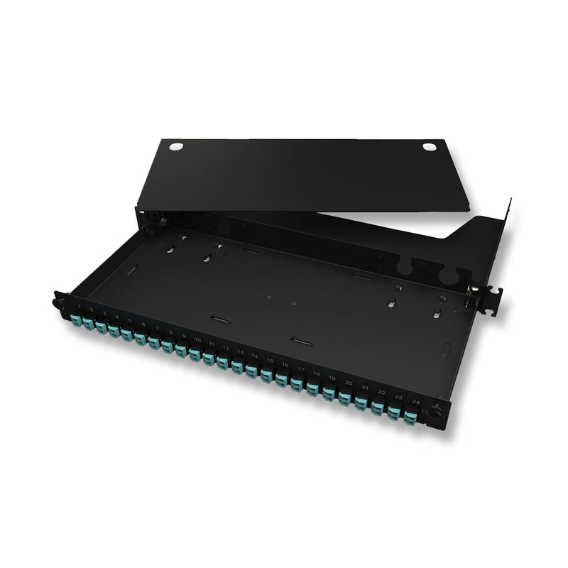 Corning - Patchpanel LWL LWL-Verteilerfeldgehäuse LAN1-48AE-ADPT-B 48Fasern DPX OS2 LC