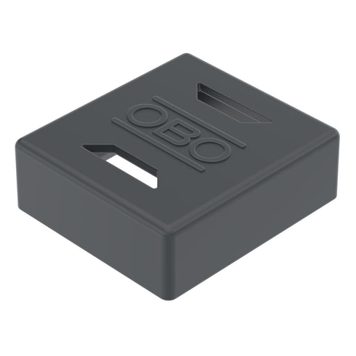 OBO Bettermann - Zubehör/Ersatzteile für regenerative Energieerzeugung Endkappe für Trägerprofil EK 45 S 44x49x16 PE sw − 20 Stück
