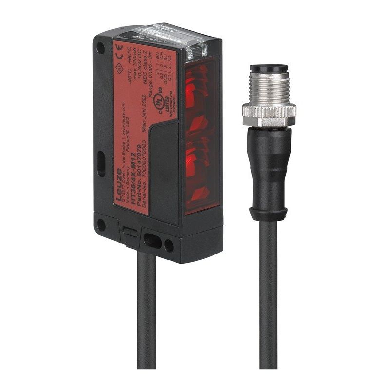 Leuze - Lichttaster mit Hintergrundausblendung Taster Hintergrundausblen. HT36I/PX-200-M12