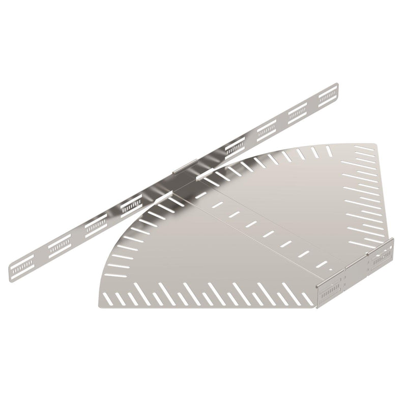 OBO Bettermann - Bogen für Kabelrinne Bogen, winkelverstellbar RB W 650 A2 60x500 rostfrei