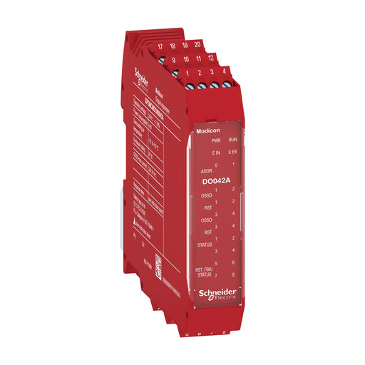 Schneider Electric - Gerät zur Überwachung von sicherheitsgerichteten Stromkreisen Ausgangs-Erweiterungsmodul XPSMCMDO00042A Modicon XPSMCM 4A