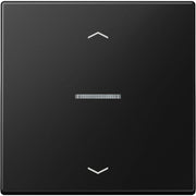 Jung - Abdeckung/Bedienelement für Installationsschalterprogramme Wippe mit Lichtleiter LS 101 KO5P SWM graphitschwarz matt