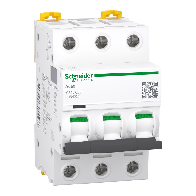 Schneider Electric - Leitungsschutzschalter LS-Schalter A9F94350 3P 50A C IC60L