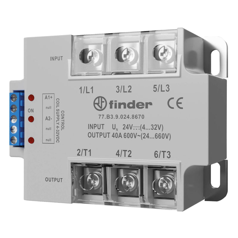 Finder - Halbleiterrelais Elektronisches Lastrelais 77.B1.9.024.8650 40A, 24-660V AC