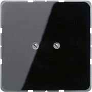 Jung - Abdeckung/Bedienelement für Installationsschalterprogramme Blind-Abdeckung sw CD 561 B SW kompl.mit Tragring