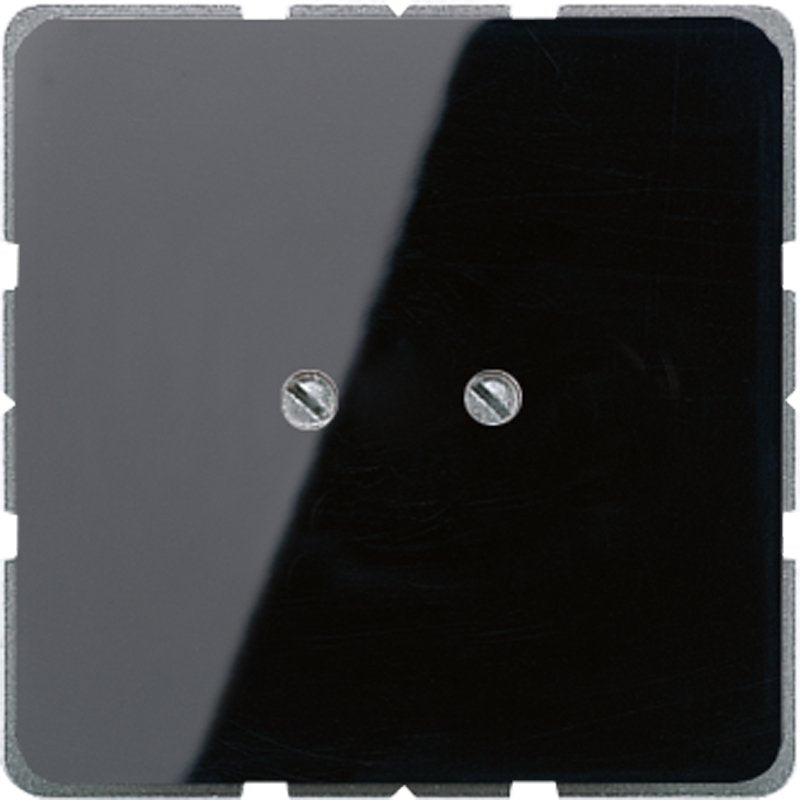 Jung - Abdeckung/Bedienelement für Installationsschalterprogramme Blind-Abdeckung sw CD 561 B SW kompl.mit Tragring