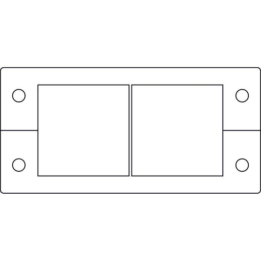 Icotek - Einführungsflansch für Kleingehäuse/Schaltschrank Kabeleinführungsleiste KEL 16/2 schwarz schwarz V2A − 10 Stück