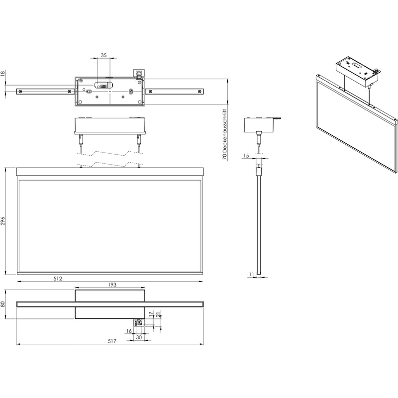RP-Technik - Sicherheitsleuchte LED-Rettungszeichenleuchte AGDC408WL-E EB8h Wirel. eds-opt