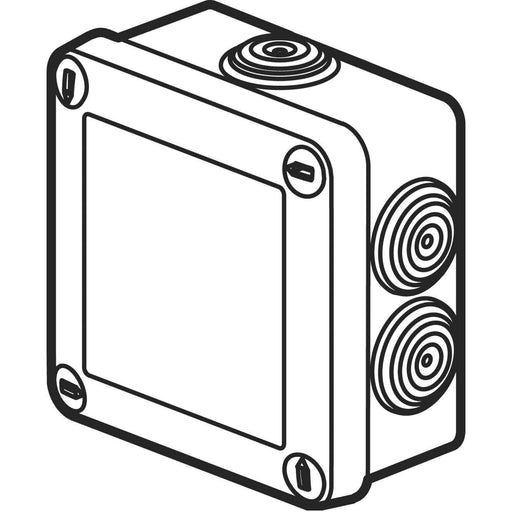 Legrand - Dose, Gehäuse für Montage auf der Wand/Decke Abzweigdose grau Legrand 092022 105x105x55mm, 650Gr