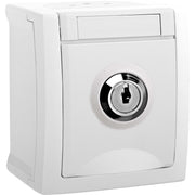 Panasonic - Steckdose abschließbar 90591141-DE Nr.1 FR-AP ws