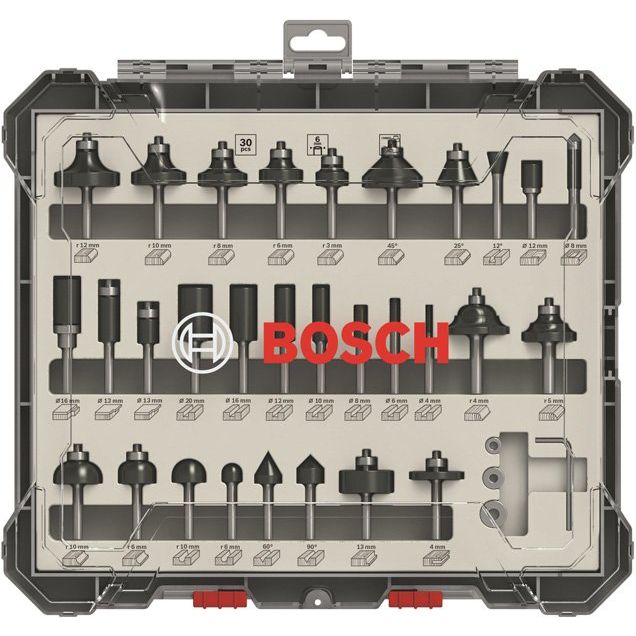 Bosch - Werkzeugset PRO Nutfräser- Set, 2607017474 gemischt Schaft 6 mm