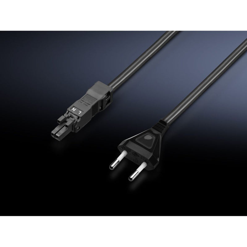 Rittal - Netzanschlussleitung Netzkabel DK 7859.010 mit Eurostecker