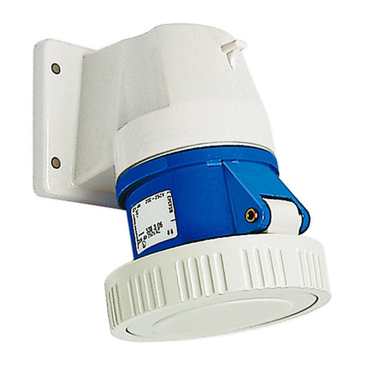 Walther Werke - CEE-Anbausteckdose (IEC 60309) Anbaudose schräg 32A 538306 3P 230V 6h IP67