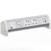 Bachmann - Multi-Tischsteckdose Steckdosenleiste 9.020.308 DESK ws 2xUK