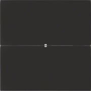 Berker - Bussystem-Tastsensor Tastsensor 2fach 75162592 Glas schwarz