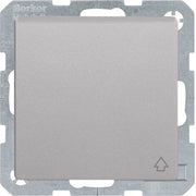 Berker - Steckdose SCHUKO-Steckdose alu/lack 47516074 mit Klappdeckel+BSF