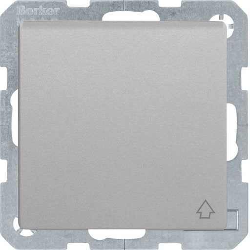 Berker - Steckdose SCHUKO-Steckdose alu/lack 47516074 mit Klappdeckel+BSF
