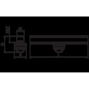 Ridi-Leuchten - Bewegungsmelder/Präsenzmelder komplett Moduleinsatz Slave-Sensor VL2MF-S500#2500022SI silber