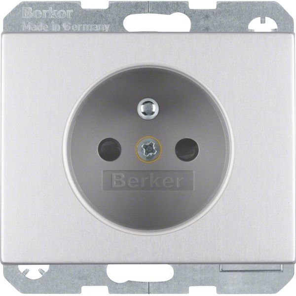 Berker - Steckdose Alu 6768757003 m.Schutzkontaktstift