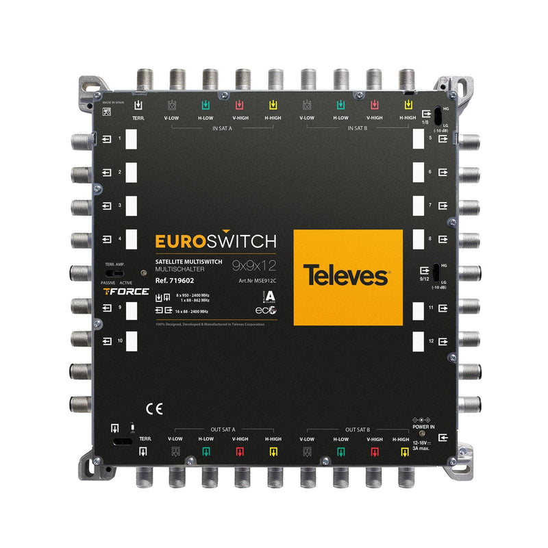 Televes - Multischalter Euroswitch MSE912C 9in16