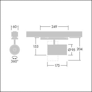 Thorn - Downlight/Strahler/Flutlicht LED-Strahler GRAFFITI #96108778 930, sw