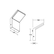 Brumberg Leuchten - Decken-/Wandleuchte LED-Anbauleuchte 65123103 3000K,graphit,o.Sens