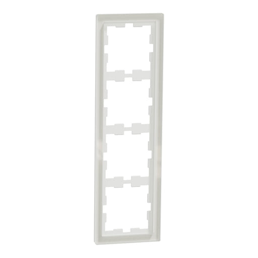 Merten - Abdeckrahmen Rahmen 4f.kristallws MEG4040-6520 D-Life Glas