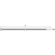 HellermannTyton - Kabelbinder T30R-PA66W-BK 100 UV-witterungsstabil − 100 Stück