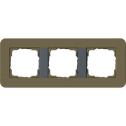 Gira - Abdeckrahmen 3fach 0213426 Umbra/Anthrazit