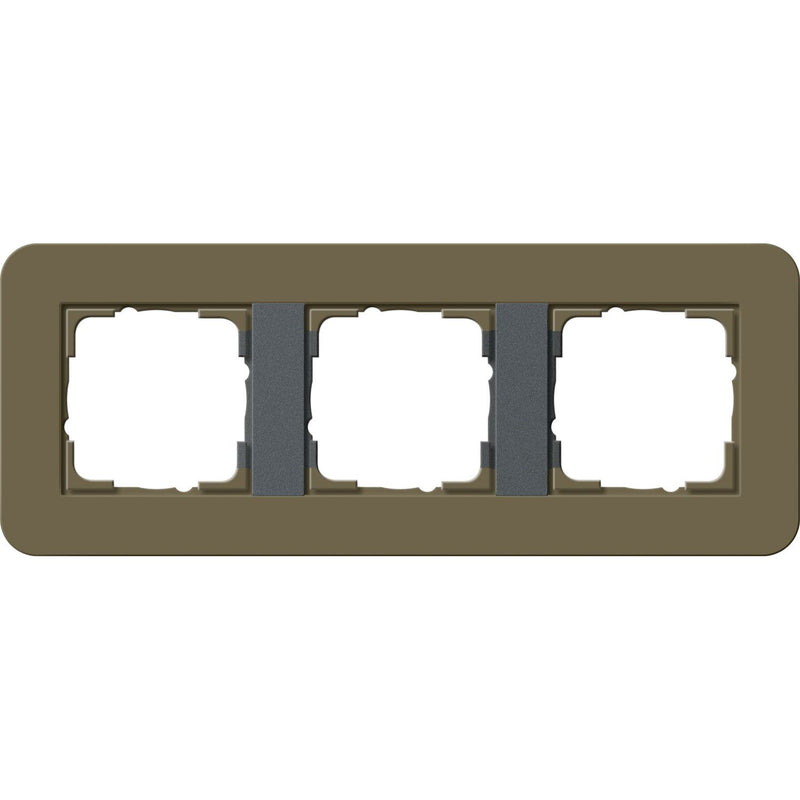 Gira - Abdeckrahmen 3fach 0213426 Umbra/Anthrazit