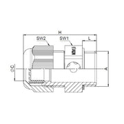 Jacob - Kabelverschraubung K348-1012-00 PERFECT AirVent − 5 Stück
